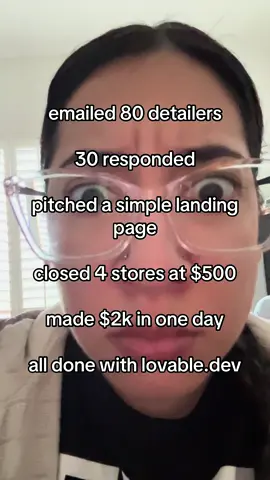 This is your sign to start with lovable.dev 💰 #makemoneyonline #sidehustles #onlinebusiness #websitedesign #lovablepartner 