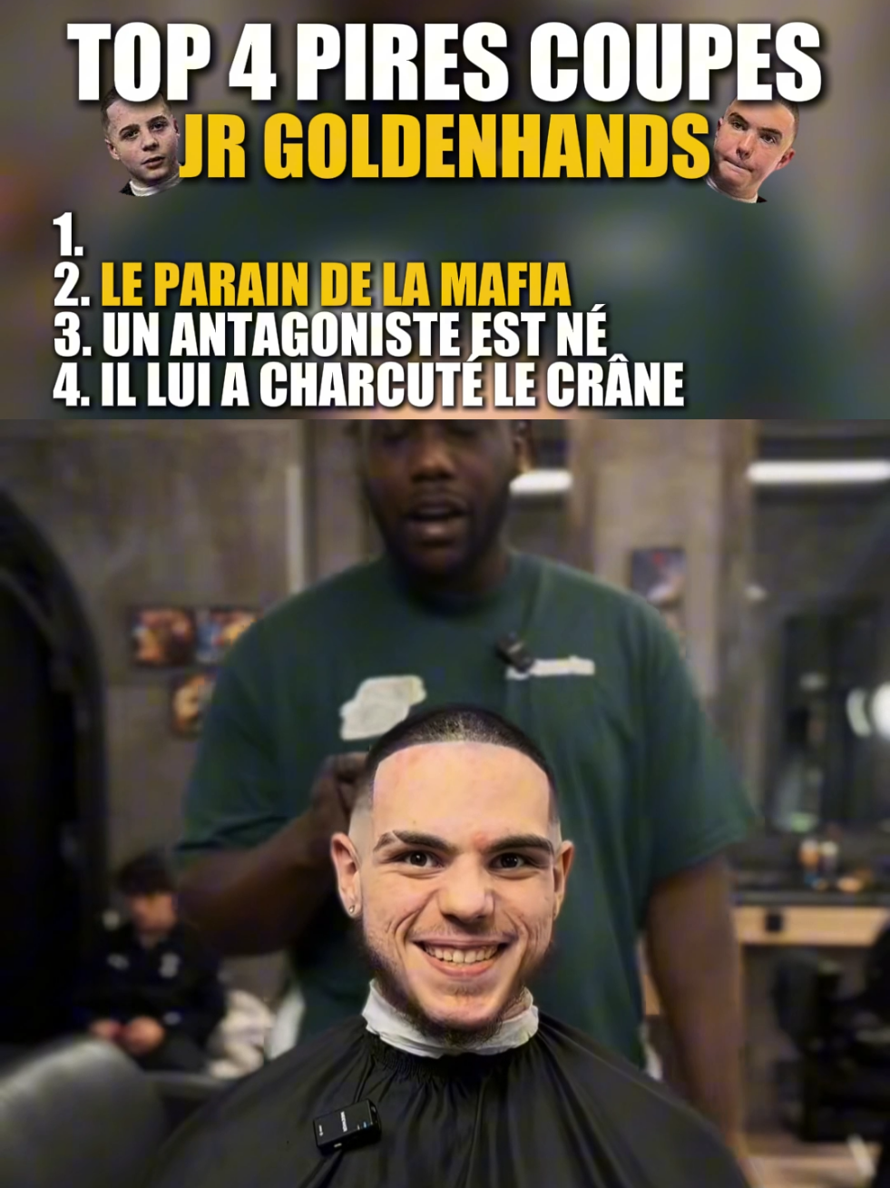 TOP 4 des pires coupes de JrGoldenHands ! 😂 #Buzzcut #Top5 #BestOf #Drole #Pourtoi 