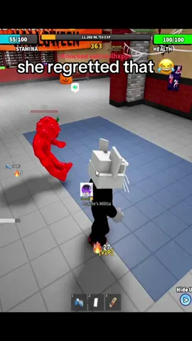 the sound of regret 😂 #robloxtiktok #robloxfyp #fightinaschool #fyp #viral 