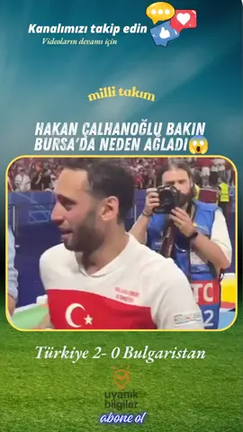 😢 HAKAN ÇALHANOĞLU BAKIN BURSA'DA NEDEN AĞLADI! 😱 | 📝 Milli Takım kaptanı Hakan Çalhanoğlu, Bursa'da oynanan maç sonrası kameralara yansıyan duygusal anlarıyla gündem oldu! 😔 Saha içinde ve dışında gösterdiği liderlik sonrası, memleketinde taraftarın ilgisi ve maça dair duygusal yoğunluk Hakan'ı gözyaşlarına boğdu. Yıldız oyuncunun ağlamasına sebep olan o an neydi? 👇 | 🏷️ #HakanÇalhanoğlu #MilliTakım #Bursa #Gözyaşları #DuygusalAnlar          