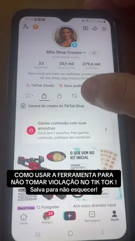 COMO USAR A FERRAMENTA PARA NÃO TOMAR VIOLAÇÃO NO TIK TOK ! Salva para não esquecer! #tiktokshop #rendaextra #dica #fyy #achadinhos 