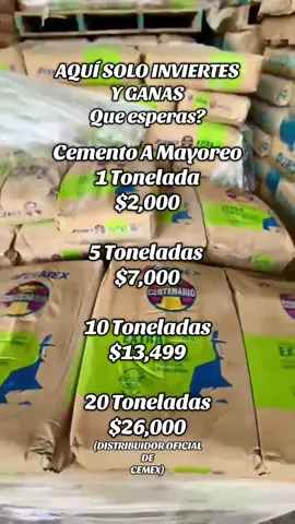 Cemento A Mayoreo  🏗️  !La mejor calidad en el mercado la tenemos nosotros, corre por tus toneladas de cemento. Te ofrecemos - Buen Precio - Calidad en marcas  - Buen Servicio al cliente Contáctanos Vía WhatsApp  +52 673 148 0102 Te atenderemos lo más rápido posible  Saludos de su amigo Ramón 🤝🏻 #cemento #fyp #mexico #pheonix #usa 