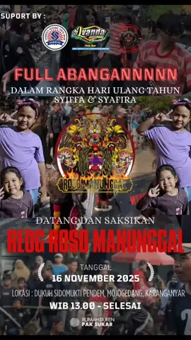 suport by @sunrise.sidomukti @ROSO MANUNGGAL @SingoManggolo____  #batujamuskaranganyar #mojogedang #mojogedang24jam #reogsragenkaranganyar #sragenkaranganyar 