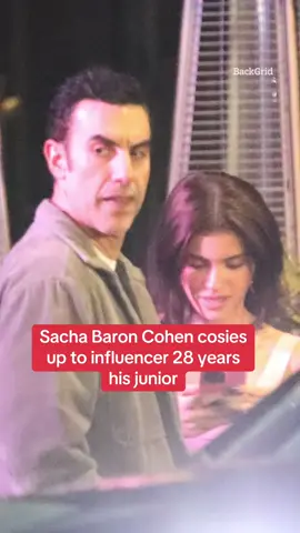 Sacha Baron Cohen hooked up with a stunning influencer who is 28 years his junior.  Tap the link for the full story.  #sachabaroncohen #influencer #celebrity 