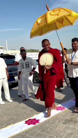 කත්නෝරුවේ සිරිධම්ම ස්වාමින්වහන්සේගේ පින්බර වැඩමවිම අබුඩාබි 🙏☸️🤍 #abudahbi #srilanka #dubai🇦🇪 #trending #tiktok 