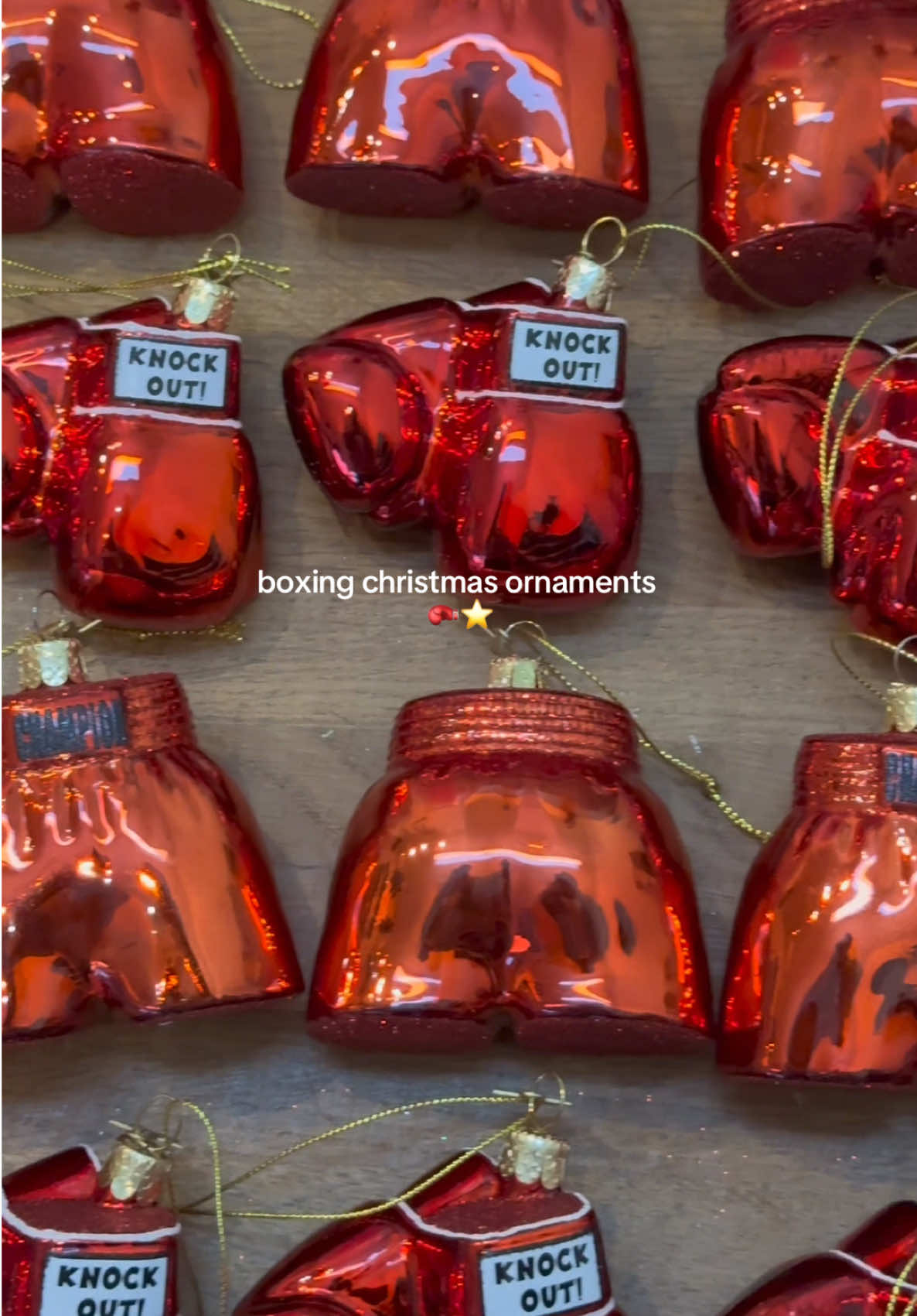 boxing christmas ornaments 🥊⭐️ #boxing🥊 #fightnight #eubankbenn2 #boxeo #boxingtok 