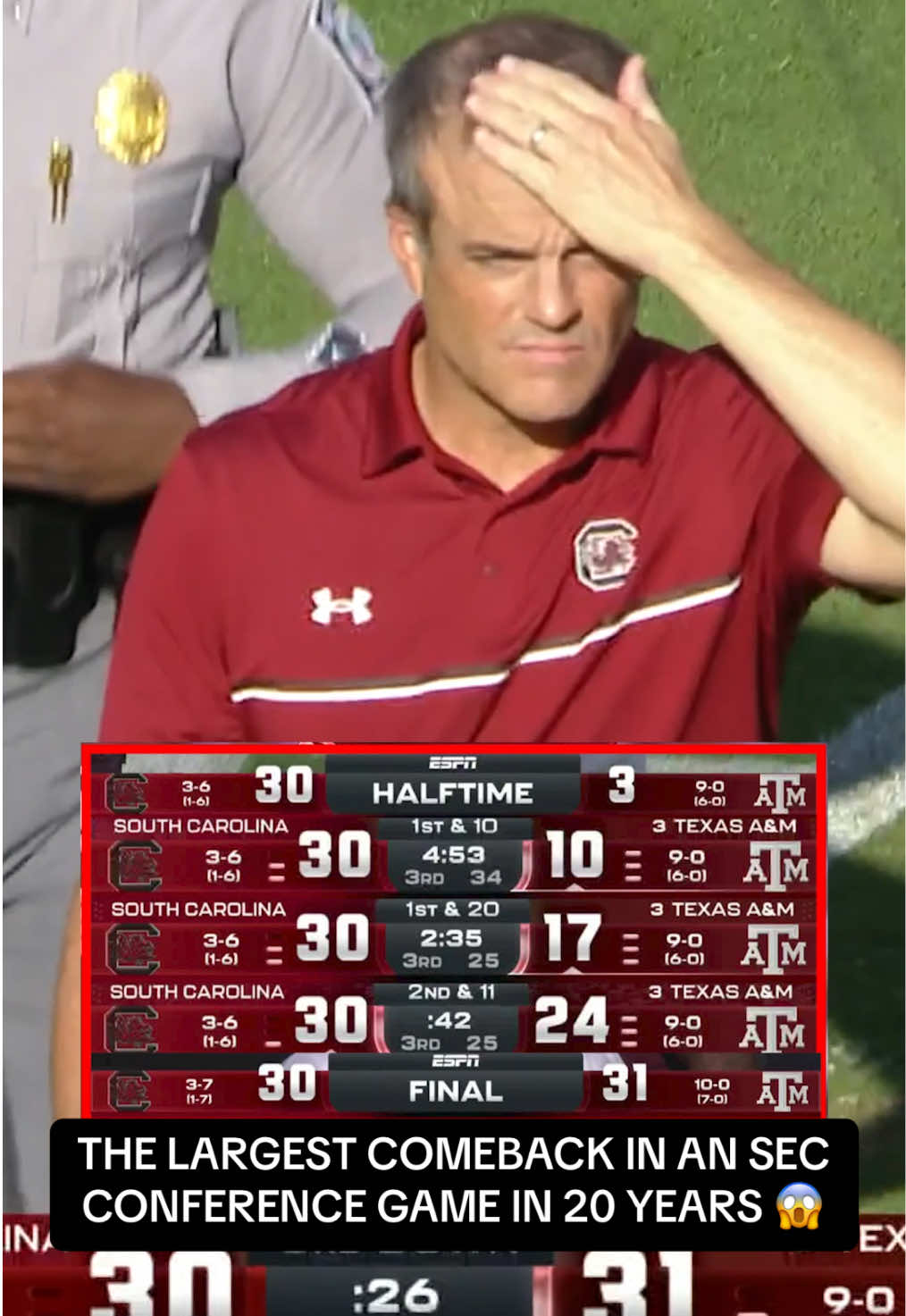 The #Aggies pulled off the unthinkable 😤 #cfb #football #sec