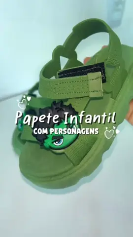 Papete infantil de personagens #sandaliainfantil #dicasshopee #