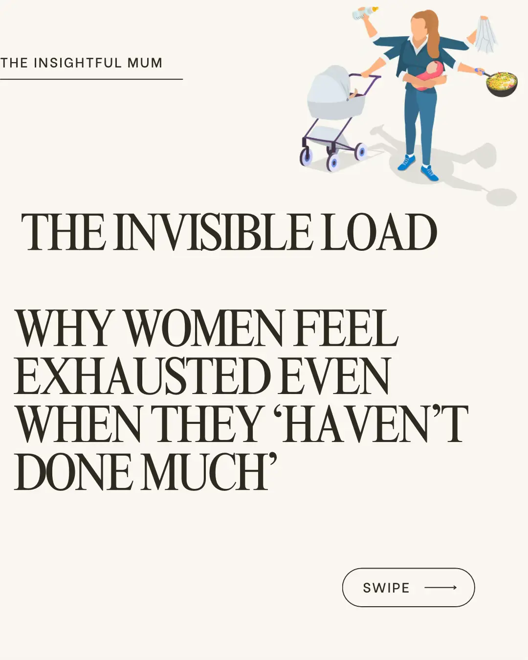 So many women say, “I’m exhausted… and I’ve barely done anything today.” But what you’ve actually done is think for everyone. You’ve planned, organised, anticipated, remembered, worried, and held the emotional temperature of the entire house — all while trying to stay calm, present, patient, and functioning. That’s not “nothing.” That’s cognitive labour… and it drains the brain just as much as physical work. Psychologists call this the invisible load, and most women carry it without even realising it. It’s why you feel overwhelmed. It’s why your patience feels thin. It’s why rest doesn’t feel like rest. And it’s why so many mums feel burnt out even when everyone else says, “But you’ve just been at home today.” Your brain has been on duty the entire time. If this resonates with you, you’re not alone. Your exhaustion is valid. Your load is real. And you don’t have to justify needing support or needing space. Save this for later ❤️ Share it with someone who needs to understand the invisible load you carry. #TheInsightfulMum #InvisibleLoad #EmotionalLabour #PsychologyTips #MumLifeUK    