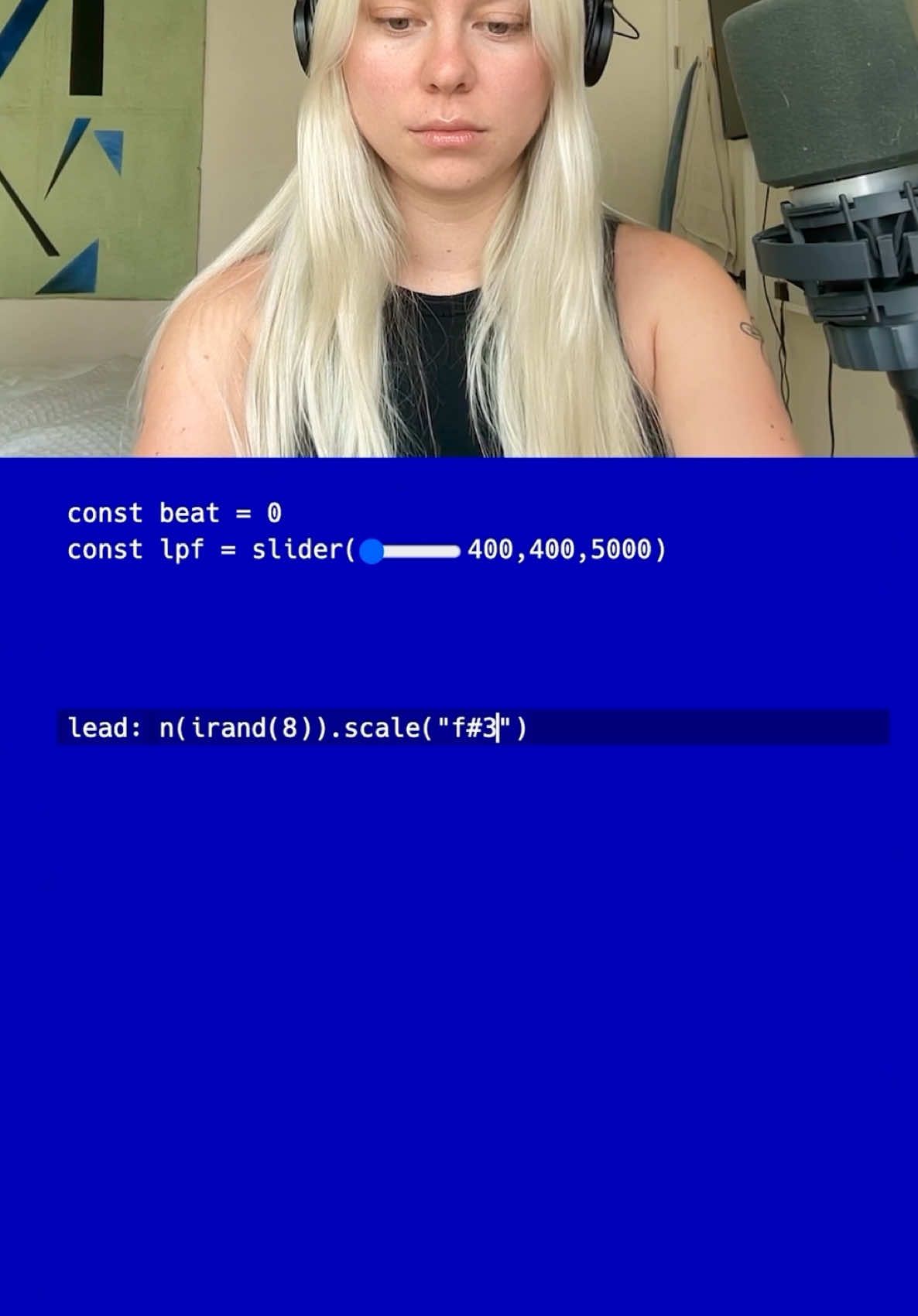 Writing arpeggiated melodies + more with code #livecoding #algorave #electronicmusic 