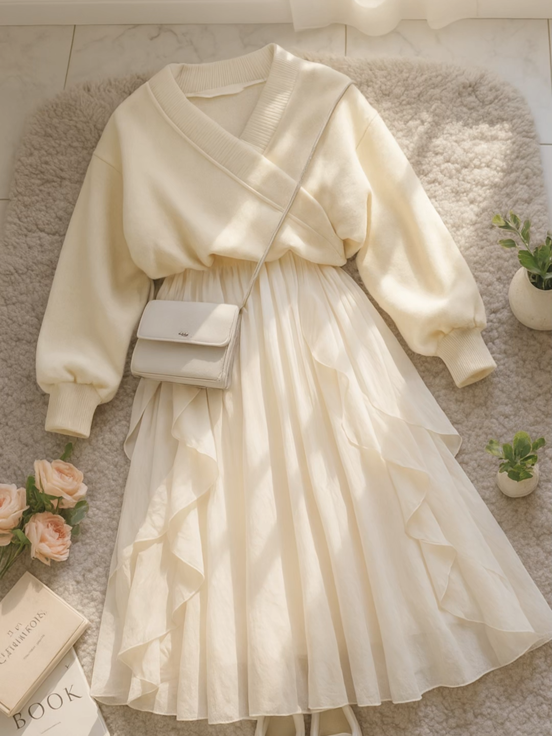 “Cứ mặc đẹp, mọi chuyện khác tính sau 😘” #xuHuongTikTok #guThoiTrang #shopthoitrangnu #mixdodep #thoitrangnu #outfitmuaDong #OOTD #stylehanquoc #aokhoacdep #outfitxinh #fashiontiktok