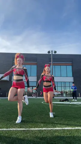 First comp with my fav @sophia..smitthhh 😛 #viraltiktok #fyp #cheer 
