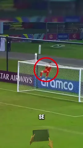 A estratégia do goleiro que deu certo! #Goleiro #Pênalti #Futebol