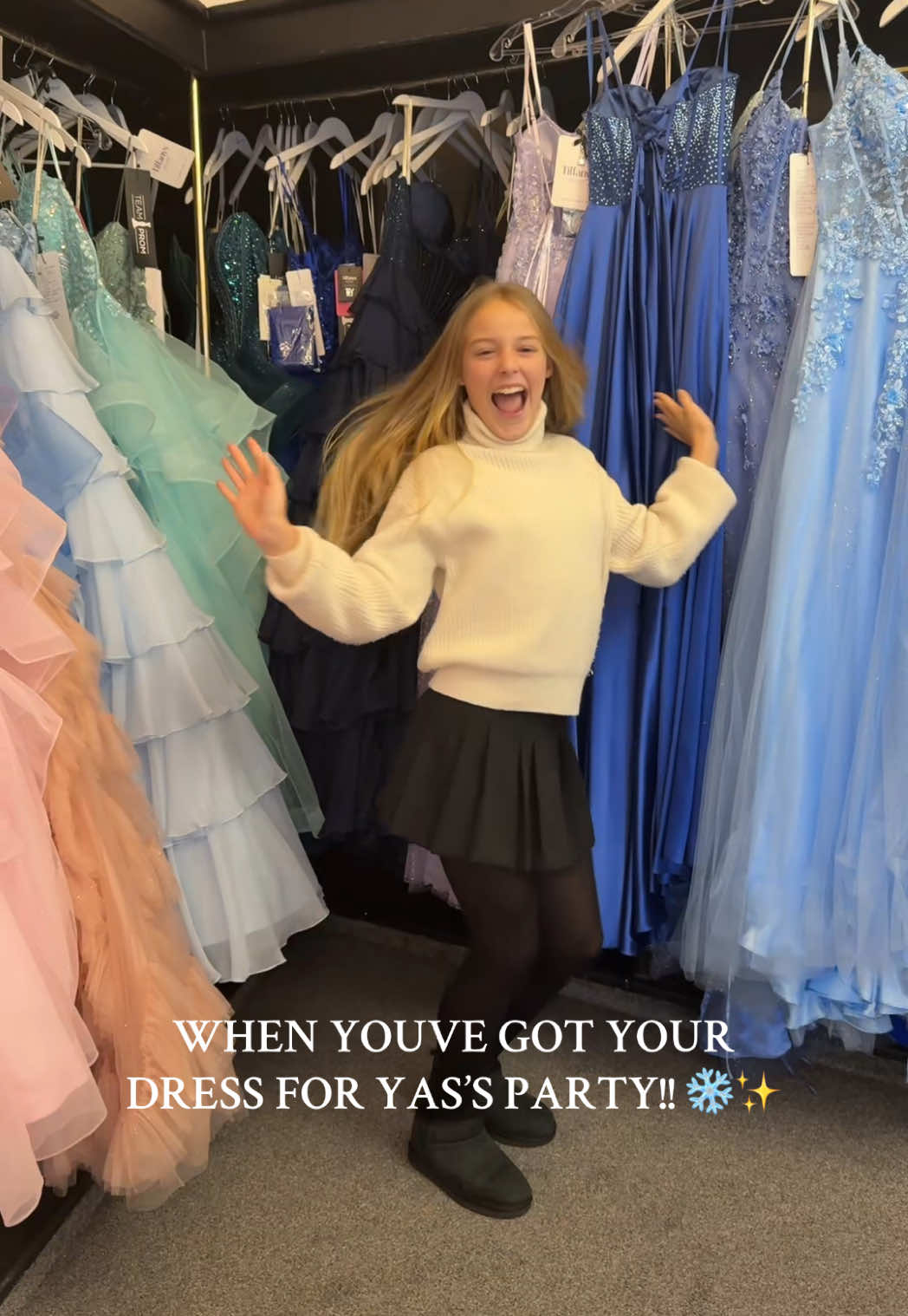 GOT MY DRESS!!✨ what colour do you think I’ve gone for girlies?? A big thankyou to @Nottinghamshire No1 Prom Shop they was absolutely amazing with me, have the most stunning dresses in store and the girls are amazing 🤩 straight to pick the dress after @itsyas.xo suprising me… what a dreamy night 🥹🩷 #party #princessdress #grateful #emotional #fyp 