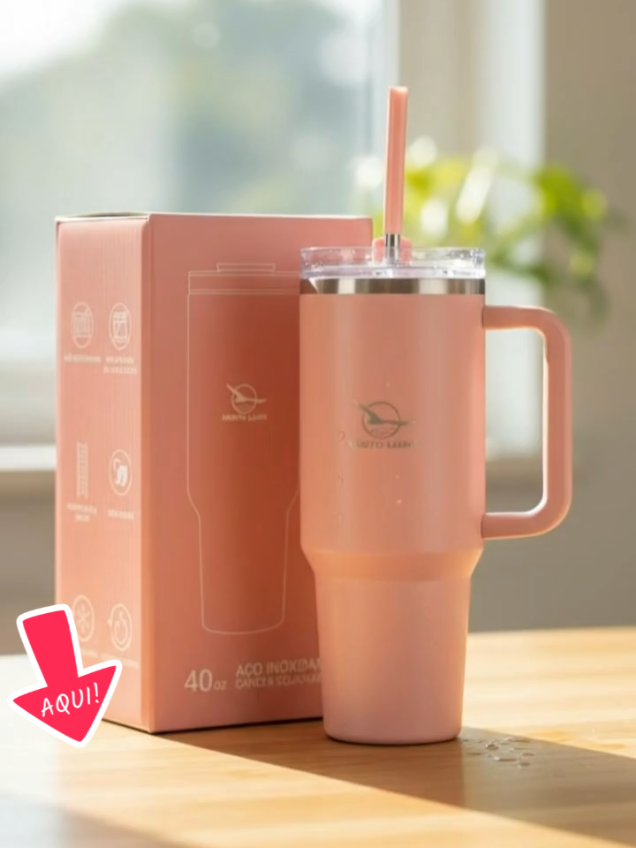 garrafa Térmica com canudo #garrafa #termica 