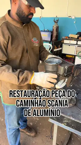 ✨ Alumínio que muitos descartam… eu devolvo a vida! Restauração técnica, solda precisa e acabamento no capricho. Aqui o alumínio volta a ser peça nova!** ⸻@Aeme do Brasil  #solda #soldador #soldaTIG #restauração #alumínio             