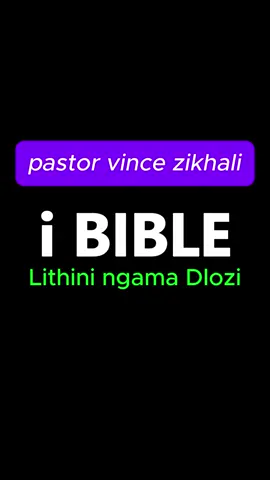 i Bible lithini ngama dlozi #amadlozi #ivangeli #itende #imvuselelo #jesu 