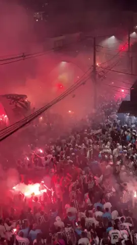 APOIO NÃO FALTA! 😱⚪⚫ Que festa insana da torcida do Santos antes do clássico contra o Palmeiras. Rua de fogo, sinalizadores, cantos e apoio total para empurrar o Peixe, que luta contra o rebaixamento no Brasileirão!!! 🏟️🔥 *Contém legenda automática 📹: BP Filmes #BrasileiraoNoSportv #Santos #Palmeiras #Santos #Torcida