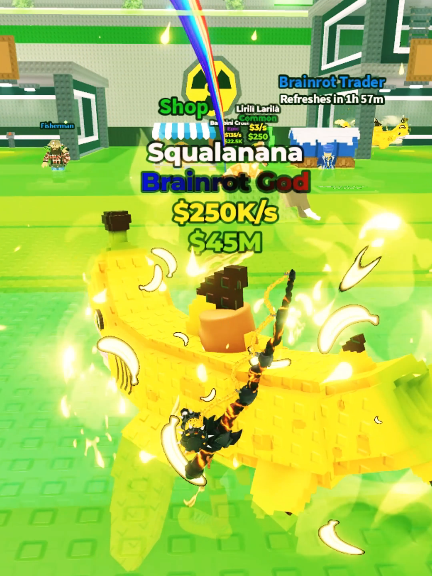 New Funniest Fish It😂🎣 + Radioactive Update in Steal a Brainrot😂 #robloxfyp #robloxedits #gaming #game #tungtungsahur #tralalerotralala #brainrot