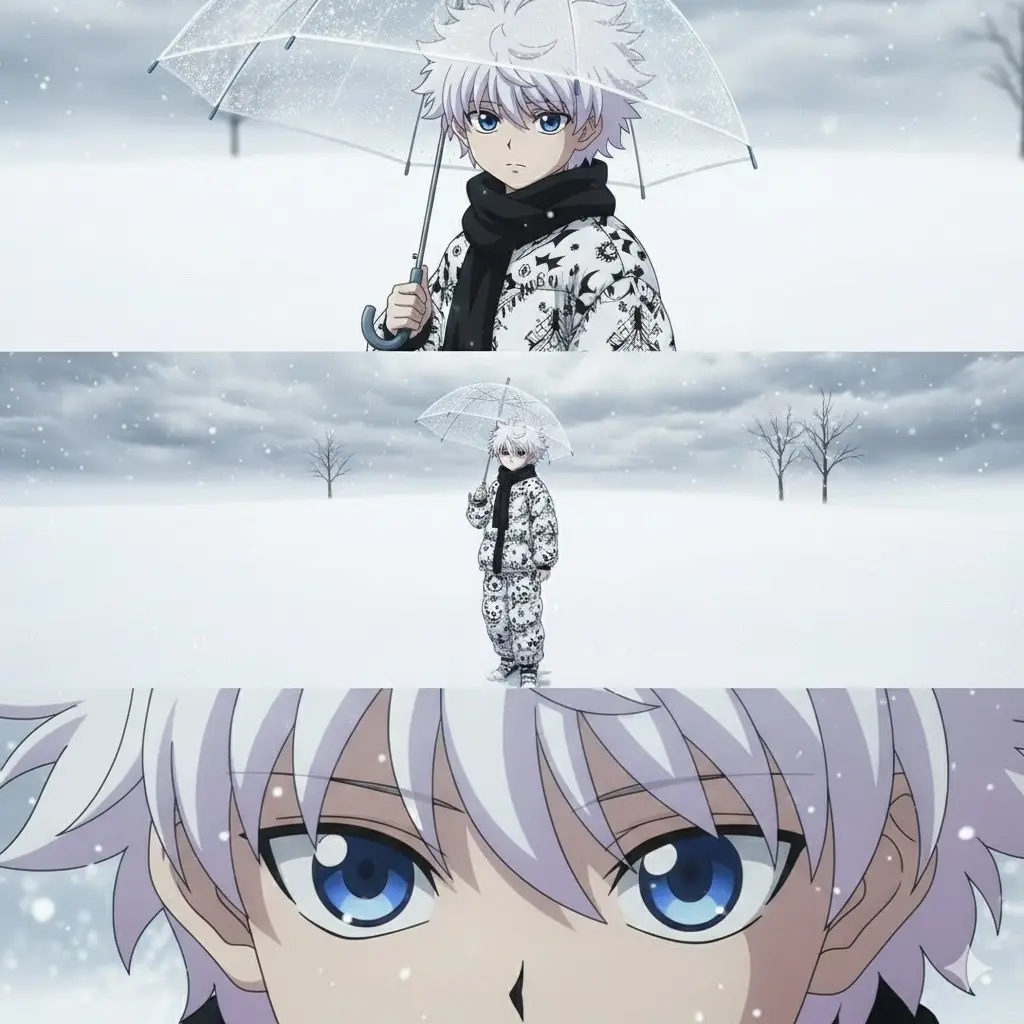 هنتر ترند الثلج⛄️❄️#hunterxhunter #hxh #hunter #الشتاء #anime 