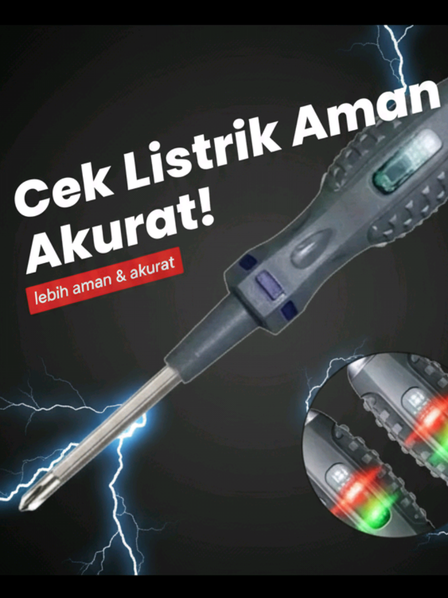 Obeng tespen bolak-balik multifungsi!  Bisa buat nyekrup dan deteksi listrik, dengan kepala obeng plus dan minus serta ujungnya punya magnet kuat, terbuat dari material ABS jadi aman, pegangannya anti-slip, dan awet.  Harga cuma dua belas ribuan aja! #obengtespen #obengtestpen #obengtespenbolakbalik #tespenlistrik #peralatanlistrik 