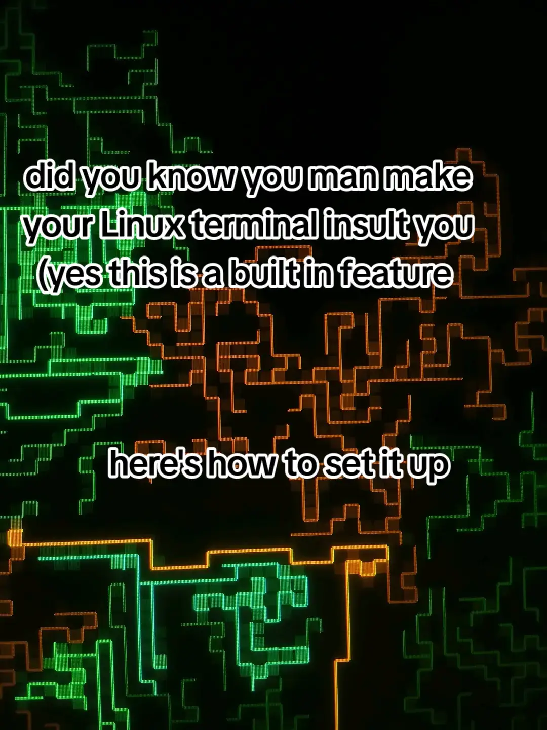 yes this is a literal built in feature lol #techtok #linux #archlinux #computer  #technology 