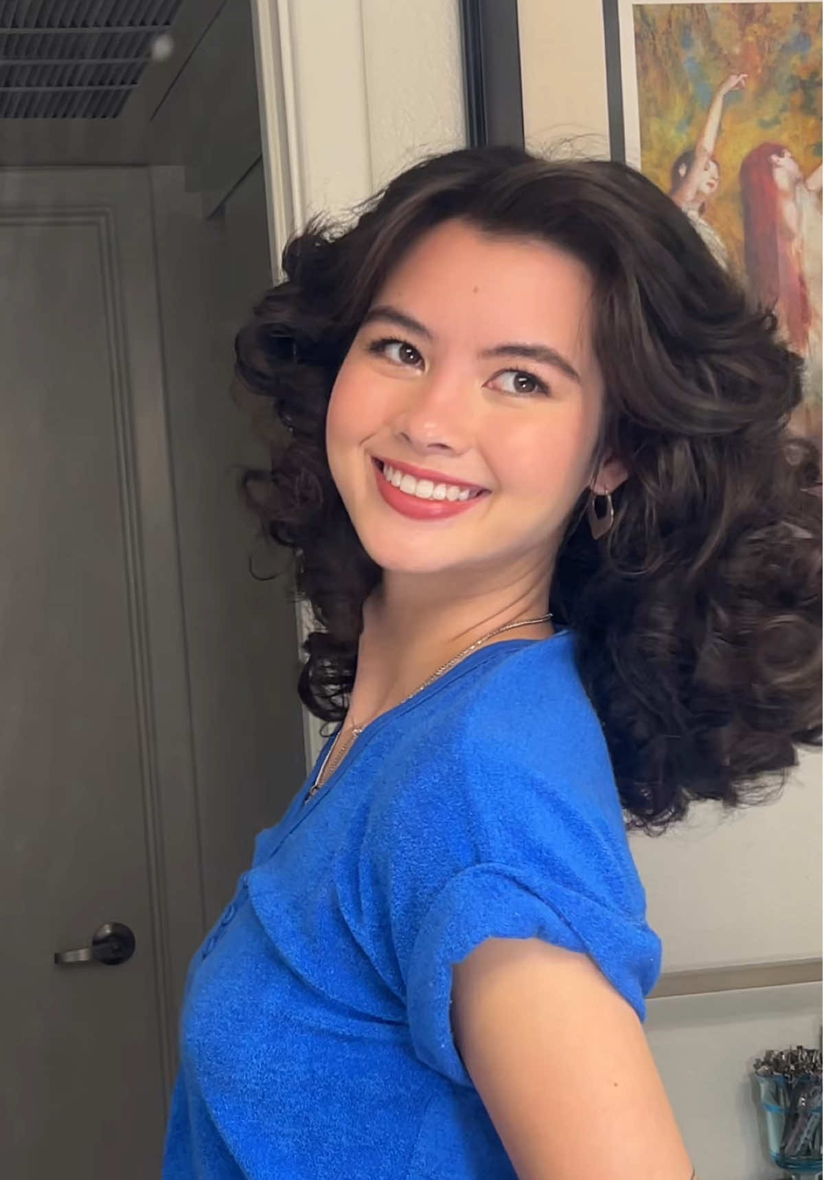 My foam rollers really put in work last night  #80shair #foamrollers #bighair 