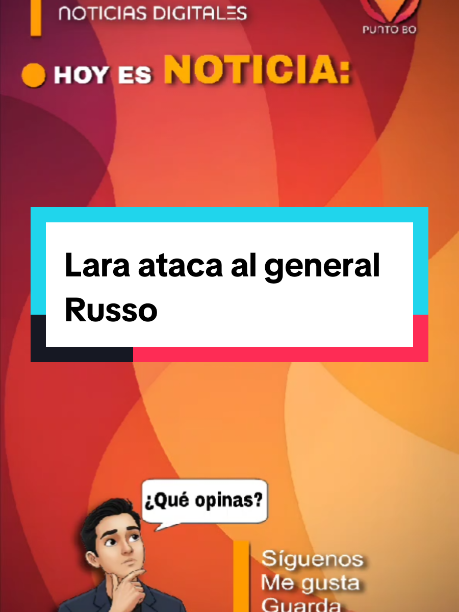 ​🚨 Confrontación en la Cima: Vicepresidente Lara Pide Investigar al General Russo ​El vicepresidente Edman Lara ha intensificado su postura de lucha contra la corrupción al atacar directamente al general de la Policía Boliviana, Jhonny Russo. ​Lara denunció públicamente que existen 