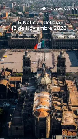 5 Noticias del día 15 de Noviembre 2025 1. EE.UU. abre la puerta al uso disuasorio de armas nucleares 2. Israel bombardea Damasco por segundo día consecutivo 3. Capturan a ‘El Pelón’, figura clave de Los Chapitos 4. México recorta proyección de crecimiento para 2025 5. Protestas de la Generación Z y presunta campaña multimillonaria #globalnews #news #information #noticias #informacion 