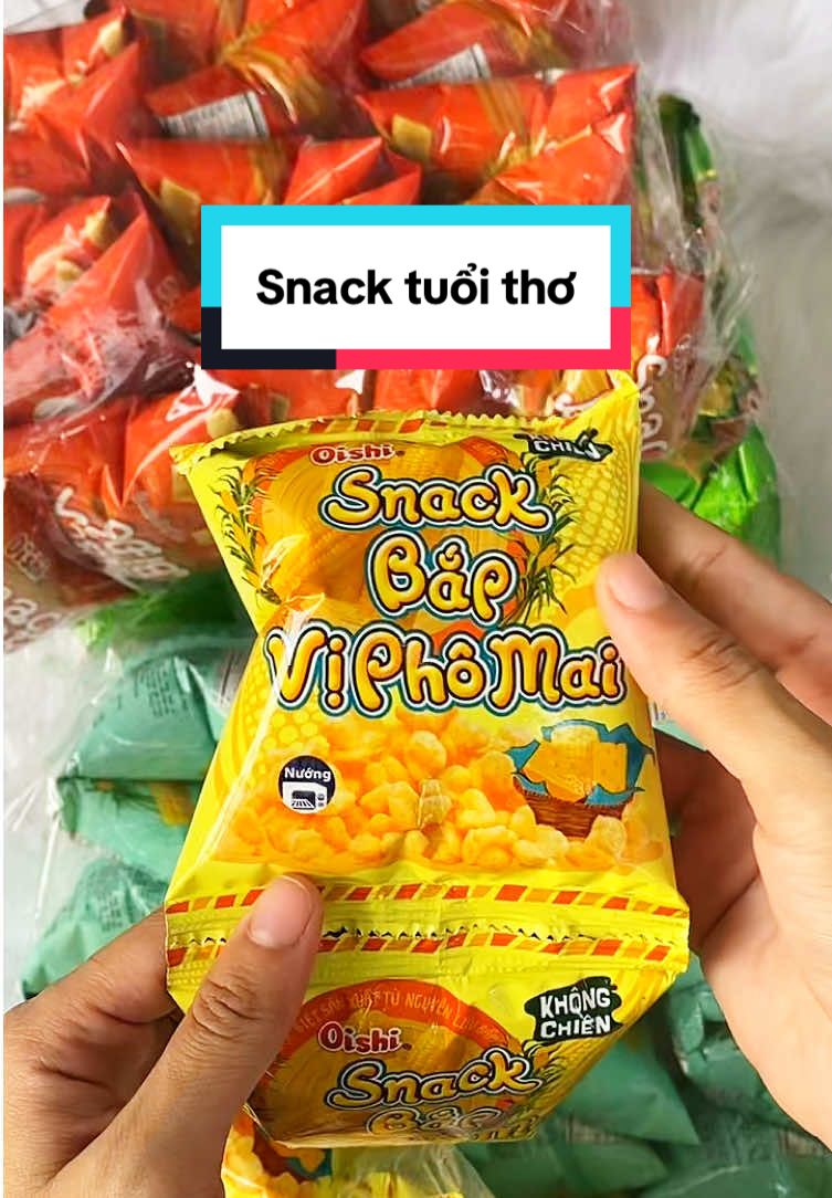 Snack tuổi thơ dây cả nhà uiii. #xuhuong #snacktuoitho #banh #tuoitho 