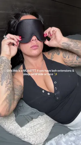 Game changer right here I can finally sleep in peace knowing my lashes will still be perfect when I wake!  #lashextensions #sleepmask #sleepmaskforeyelashextenstions #beautyandlifestyledeals #tiktokshopcreatorpicks 