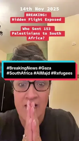 🚨 BREAKING: Secret flight from Israel lands in South Africa… 153 Palestinians arrive with almost no paperwork. Held on the tarmac for 12 hours. Who organized it? 🤔 South Africa investigates. Palestinian authorities warn: “unregistered group deceiving families.” Is this rescue… or  displacement  #BreakingNews #Gaza #SouthAfrica #AlMajd #Refugees     