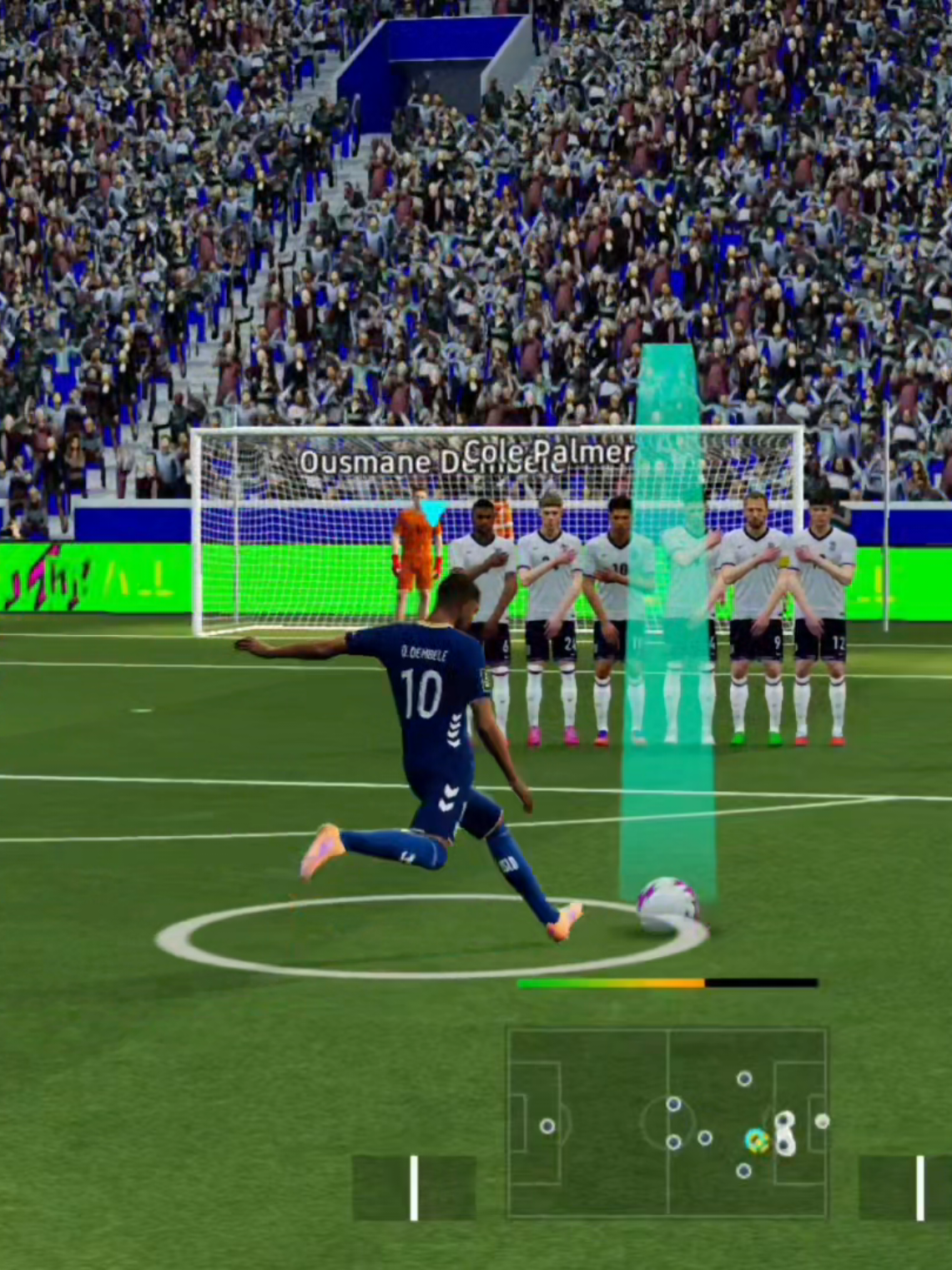 Free kick tutorial (dipping shot) #efootball #efootballmobile #konami 