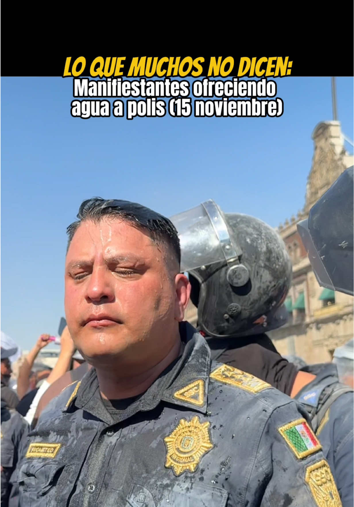 Así se vivió la marcha 15 noviembre👮‍♀️👮‍♂️🚰#GeneraciónZ #noticias #marcha15n #notcias #efrenesquedaa 