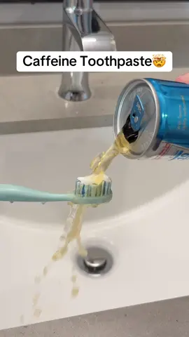 Caffeine Toothpaste🤯 #caffeine #caffeinetoothpaste #nuro 