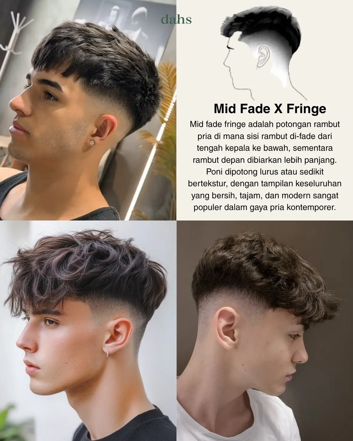 Tips ideal untuk gada rambut Mid Fade X Fringe untuk hasil yang maksimal  #hairtips #hairstyles #haircutmen #midfade #Dahsanytime 