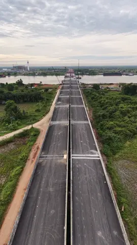 Jalan tol Indralaya betung sedikit lgi rampung                            #jalantol #djimini #jembatanviral #waskita #prabowopresiden2024 