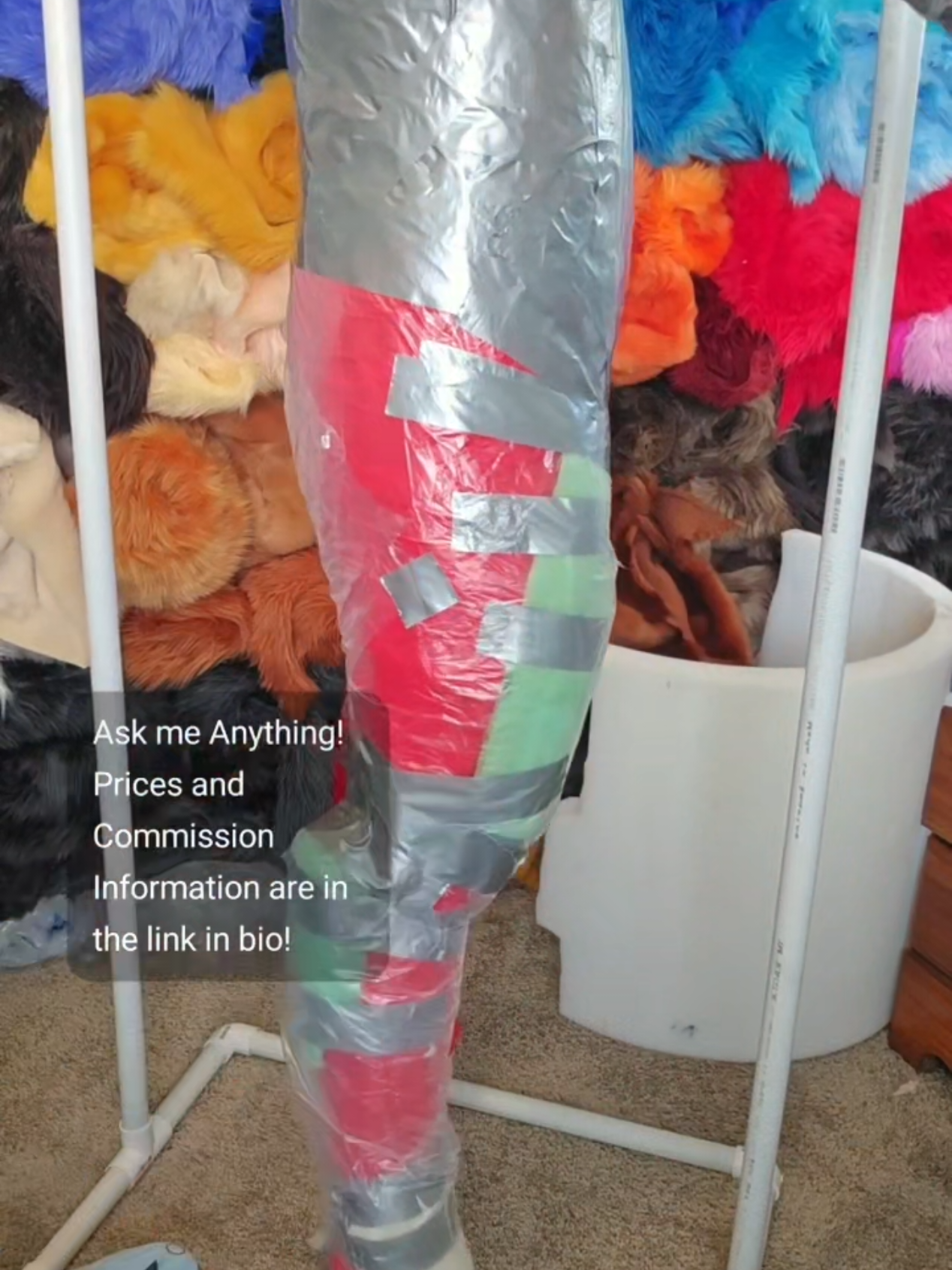 Prepping and Patterning a DTD for a Fursuit! #furrytiktok  #fursuitmaker  #firewolfstudio  #fursuit  #furry 