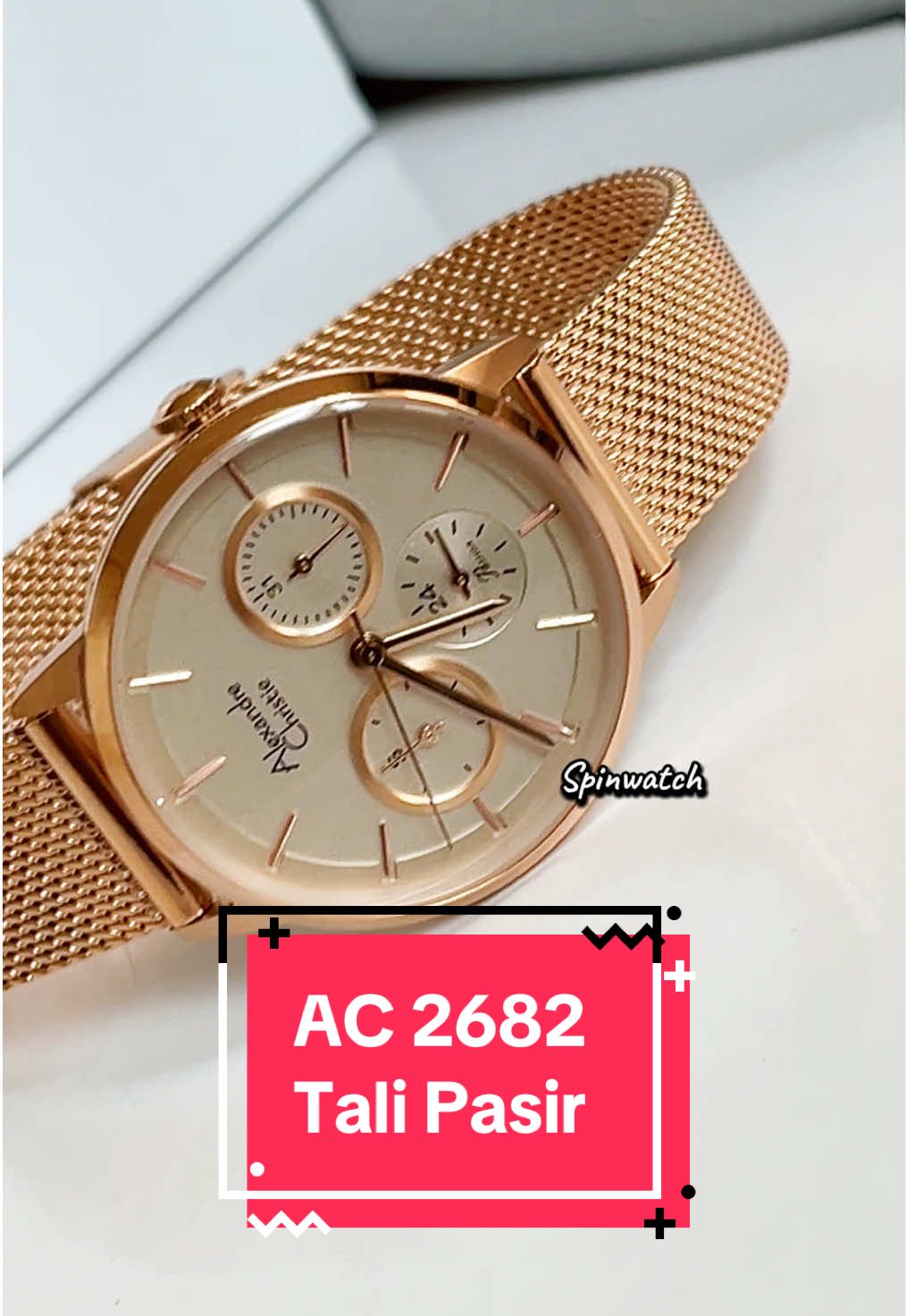 Jam Tangan Wanita Alexandre Christie AC 2682 Stainless Steel Tali Pasir Original #alexandrechristie #gajiansale #jamtanganwanita #jamtanganmurah #jamtangankeren 