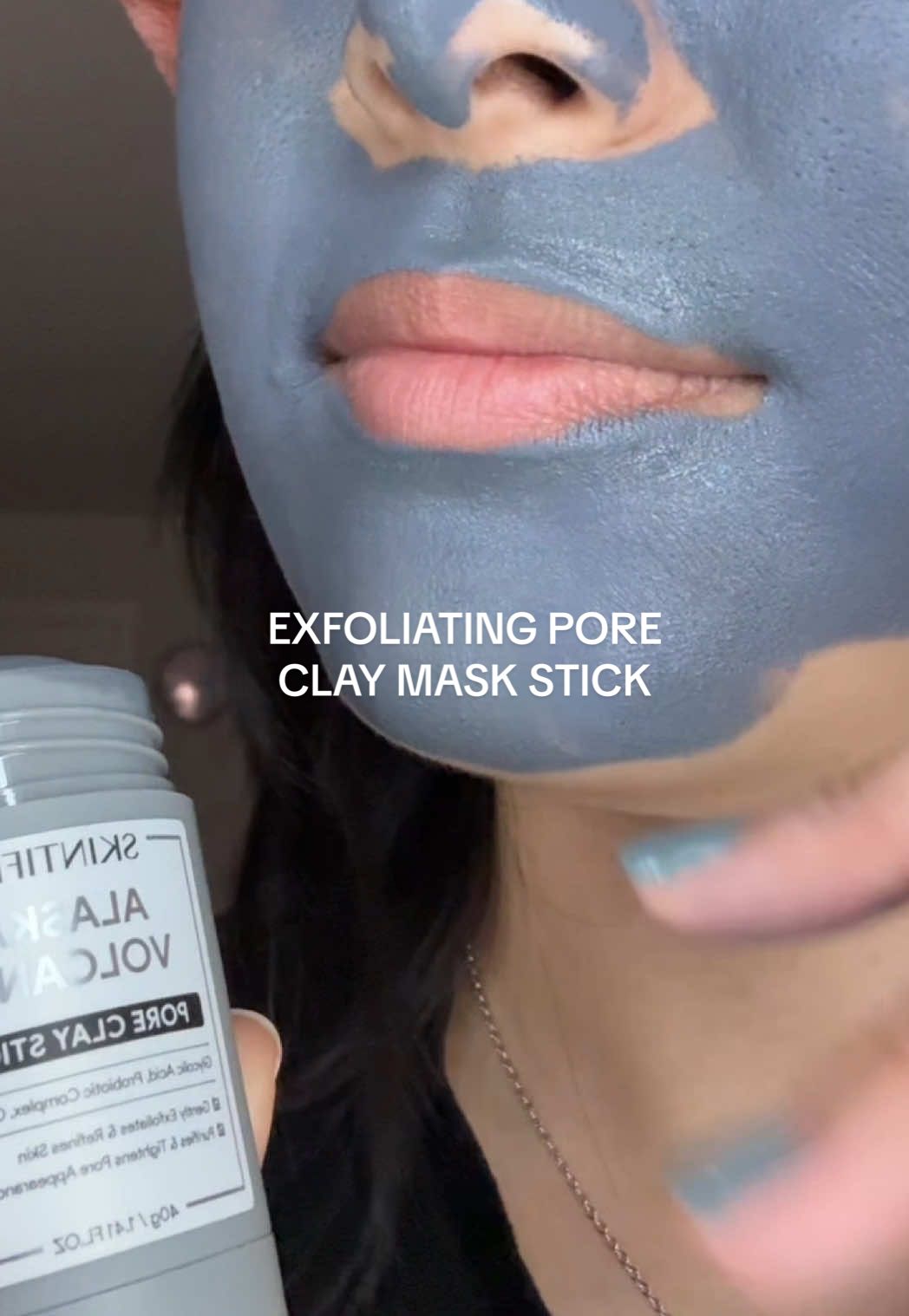 This clay mask stick exfoliates and absorbs oil - leaving your skin feeling so fresh ✨ #tiktokshopblackfriday #skincarehack #poreclaystick #claymask #skintificclaystick 