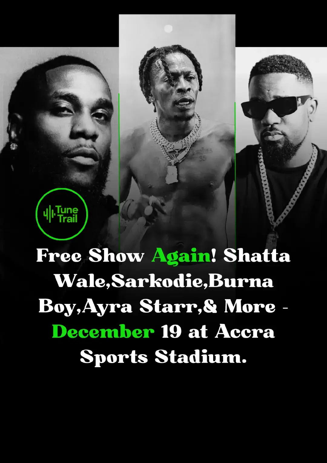 Ghana’s entertainment scene has erupted with excitement after GTBank Ghana officially announced the return of the GTCO Music Concert, scheduled for December 19, 2025, at the Accra Sports Stadium. The biggest surprise of all is that entry to the entire event is completely free, a move that has stunned fans and industry insiders across Africa. This year’s concert features one of the most powerful lineups ever assembled on a single stage in Ghana. Confirmed performers include Sarkodie, Shatta Wale, Burna Boy, R2Bees, Ayra Starr, Patoranking and Joeboy. According to insider sources, more surprise artists from Ghana and beyond are expected to be revealed in the coming weeks, further raising anticipation. The return of the concert comes after a four-year break, and entertainment analysts are already calling it the biggest free music concert in modern African pop culture. Free stadium events of this magnitude are extremely rare, especially when they involve multiple A-list acts, cross-border performers and international award winners. Fans on social media are already predicting a historic turnout as buzz around the event continues to grow. GTBank Ghana described the concert as a gift to the nation, stating that it aims to offer unforgettable experiences while showcasing African musical excellence on a world-class stage. The bank assured that tight security measures, controlled access systems and detailed logistics plans are in place to ensure the safety and comfort of attendees. The concert is expected to attract tens of thousands of music lovers, with early projections suggesting that more than 60,000 fans may attempt to attend. Local businesses, transport operators and hospitality services are also preparing for the spike in economic activity that typically accompanies large events during Ghana’s festive season. With December already recognized globally as one of Ghana’s busiest and most vibrant months, the GTCO Music Concert adds another major highlight to the calendar. Social media reactions have ranged from disbelief to excitement, with many fans calling it the “concert of the year” and predicting a total shutdown of Accra Sports Stadium. GTBank’s free mega concert is set to become a defining moment for December in Ghana, bringing together some of Africa’s most influential and celebrated artists for one unforgettable night. As anticipation builds, all eyes now turn to Accra in what promises to be one of the biggest musical events the country has ever witnessed. #shattawale #breakingnews #fyp #ghanatiktok🇬🇭🇬🇭🇬🇭 #tours @Burna Boy @Sarkodie 