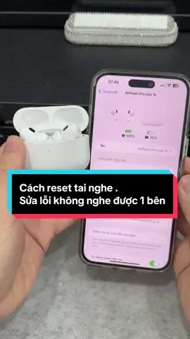 Lỗi 1 bên tai airpods thì làm cách nào? Mọi người xem video mình hướng dẫn nhé #phukienhc #tainghe 