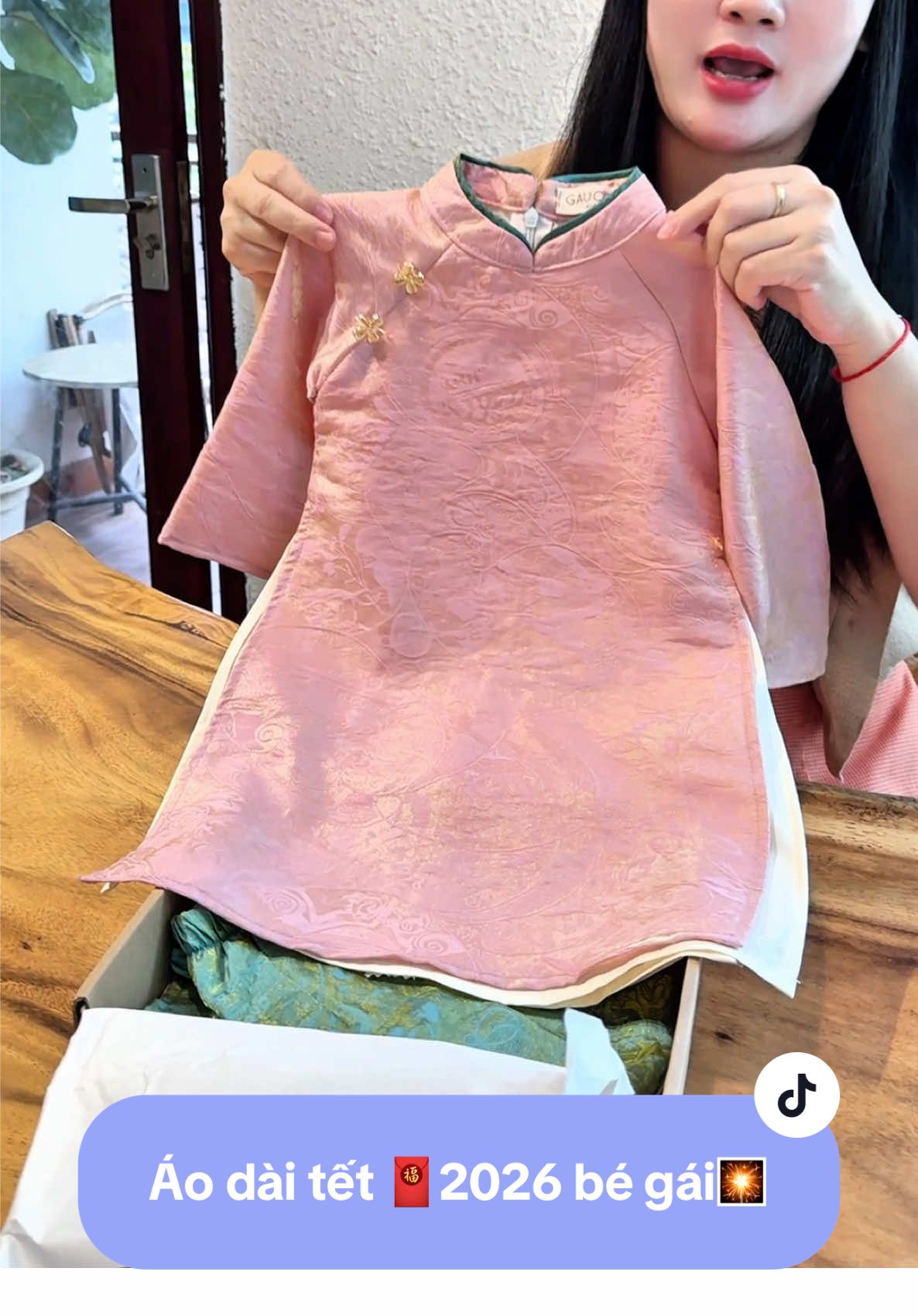 Áo dài tết 2026 quá xinh mẹ ơi, đồ may nét chỉ chu màu mix đẹp giá tốt #thoitrangtreem #tiktokshop #aodaitet #tet2026 #aodaibegai 