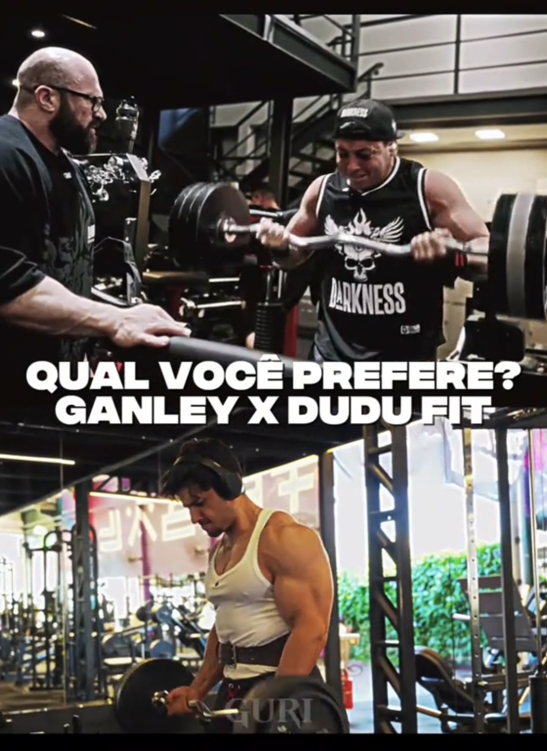 Qual estilo vocês preferem? | #ganley #dudufit #gymtok #viral #foryou 