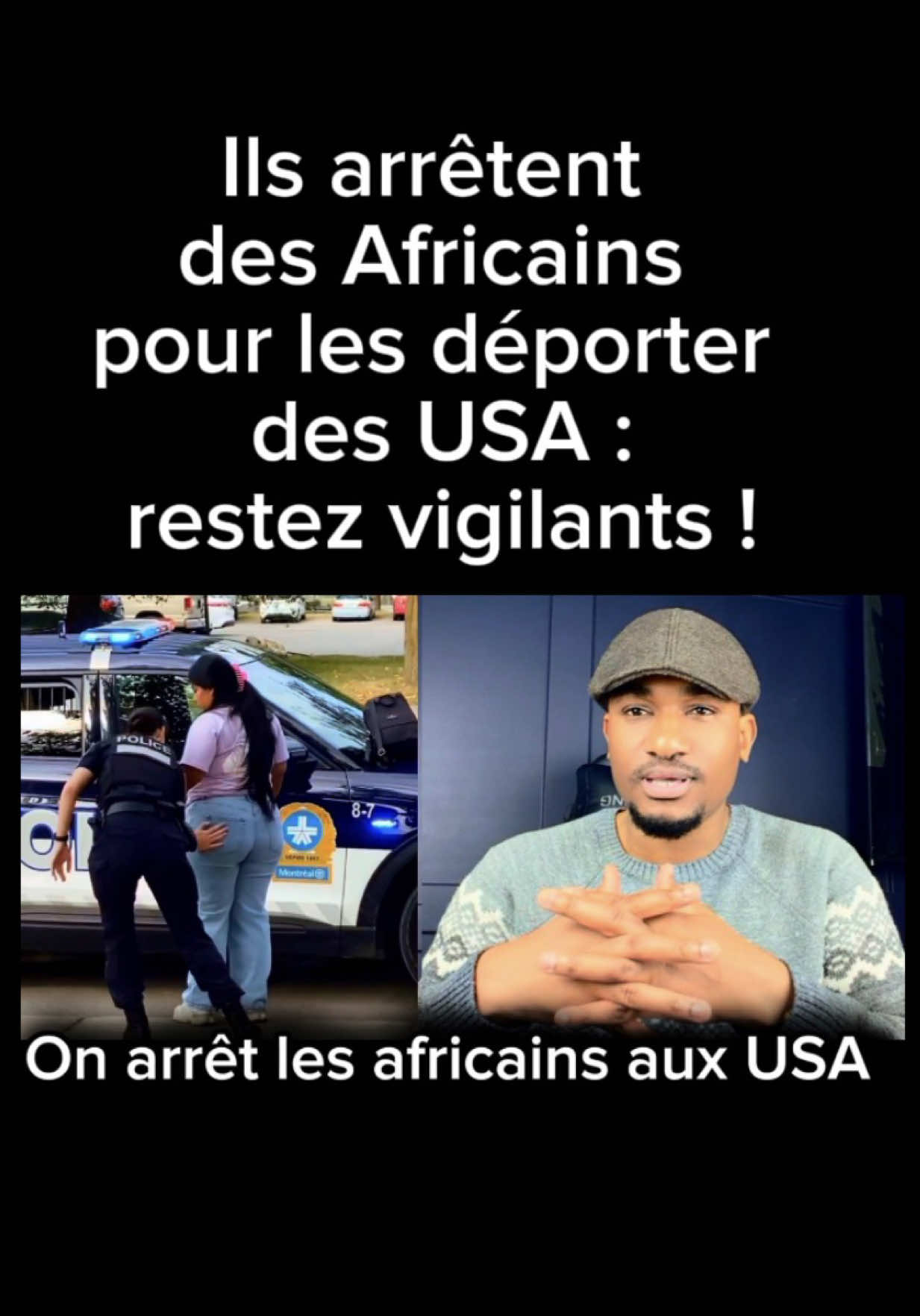 Ils arrêtent des Africains pour les déporter des USA - restez vigilants ! #kinshasa🇨🇩 #cotedivoire🇨🇮225 #senegalaise_tik_tok #camerountiktok🇨🇲 #afriquetiktok🇨🇲🇨🇮🇨🇩🇲🇱🇹🇬🇬🇦🇸🇳 