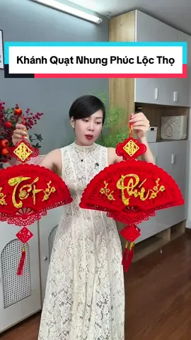 [Tặng Móc Treo] Khánh Quạt Nhung Phúc Lộc Thọ Tết Chất Liệu Nỉ Nhung 3D Tặng Kèm Móc Dán Hàng Size To(78x45). Khánh Nhung Treo Tết Decor Siêu Đẹp.Phụ Kiện Trang Trí Tết  #trangtritet #tetnam2026 #khanhquat2026 #thuytichcuclatoi 