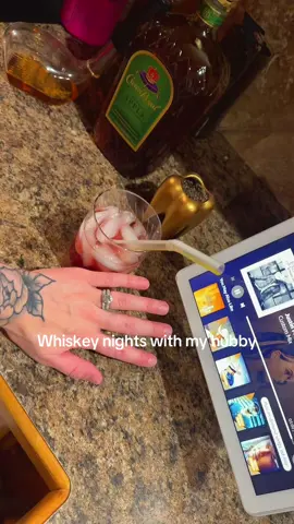 Admiring my ring. I’m so blessed. I love a good night with my husband and a glass of whiskey ❤️ #husband #wife #marriedlife #Love #saturdaynight 