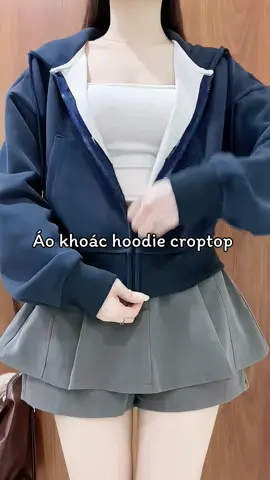 Áo khoác nỉ croptop #reviewquanao #aokhoacni #aokhoaccroptop #xuhuong #thoitrang 
