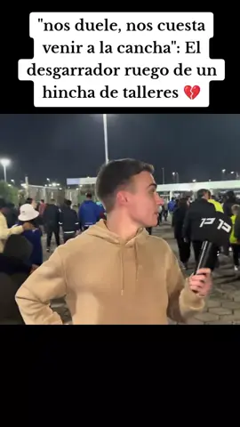 Este hincha representa la opinión universal de todo fanático del fútbol, ojala los dirigentes lo vean o que los jugadores puedan dimensionar el esfuerzo enorme de un hincha en común... #talleres #futbol  #hinchadasargentinas #footballtiktok  #talleresdecordoba 