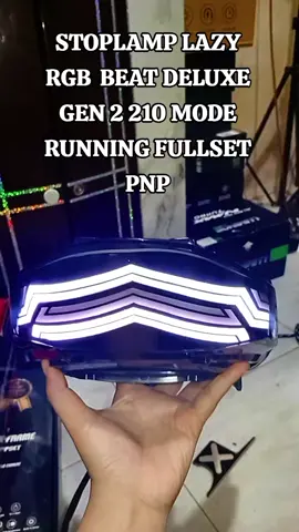 stoplamp lazy beat deluxe gen 2 fullset PNP RGB 210 mode running tinggal colok soket #stoplamplazybeatdeluxegen2 #aksesoriesmotor #variasimotor #beatmodifikasi 